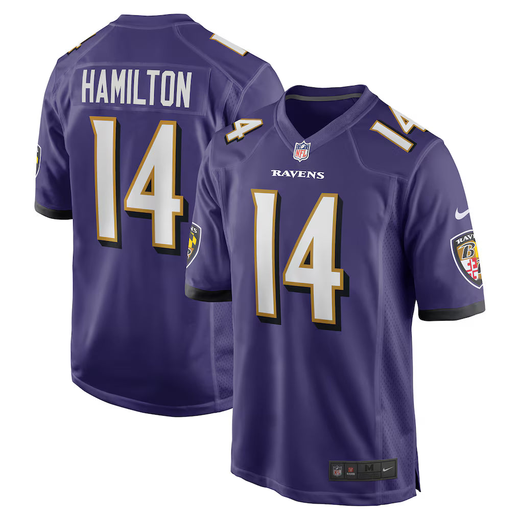 (NFL) Kyle Hamilton Baltimore Ravens Player Game Jersey - Purple