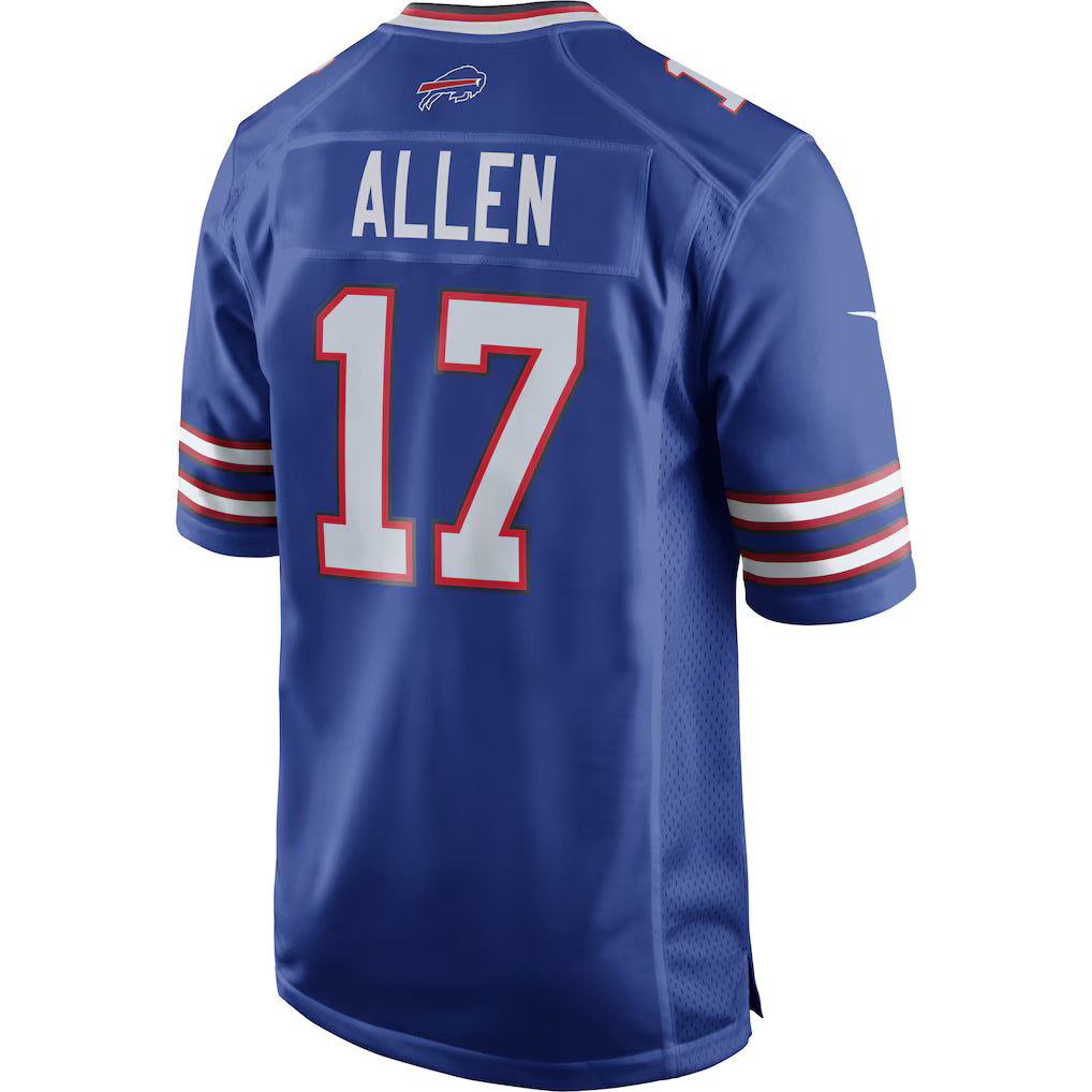 (NFL) Josh Allen Buffalo Bills Team Game Player Jersey - Royal
