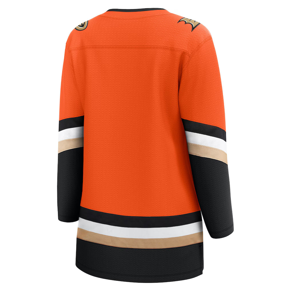 (NHL) Anaheim Ducks Women's Home Breakaway Jersey - Orange