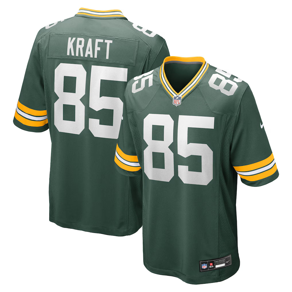 (NFL) Tucker Kraft Green Bay Packers Game Jersey - Green