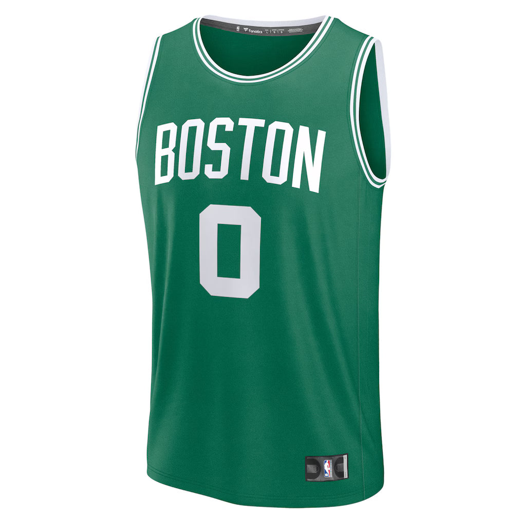(NBA) Jayson Tatum Boston Celtics Fanatics Fast Break Replica Player Jersey - Icon Edition - Kelly Green