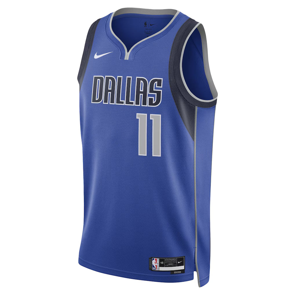 (NBA) Kyrie Irving Dallas Mavericks Unisex Swingman Jersey - Icon Edition - Blue
