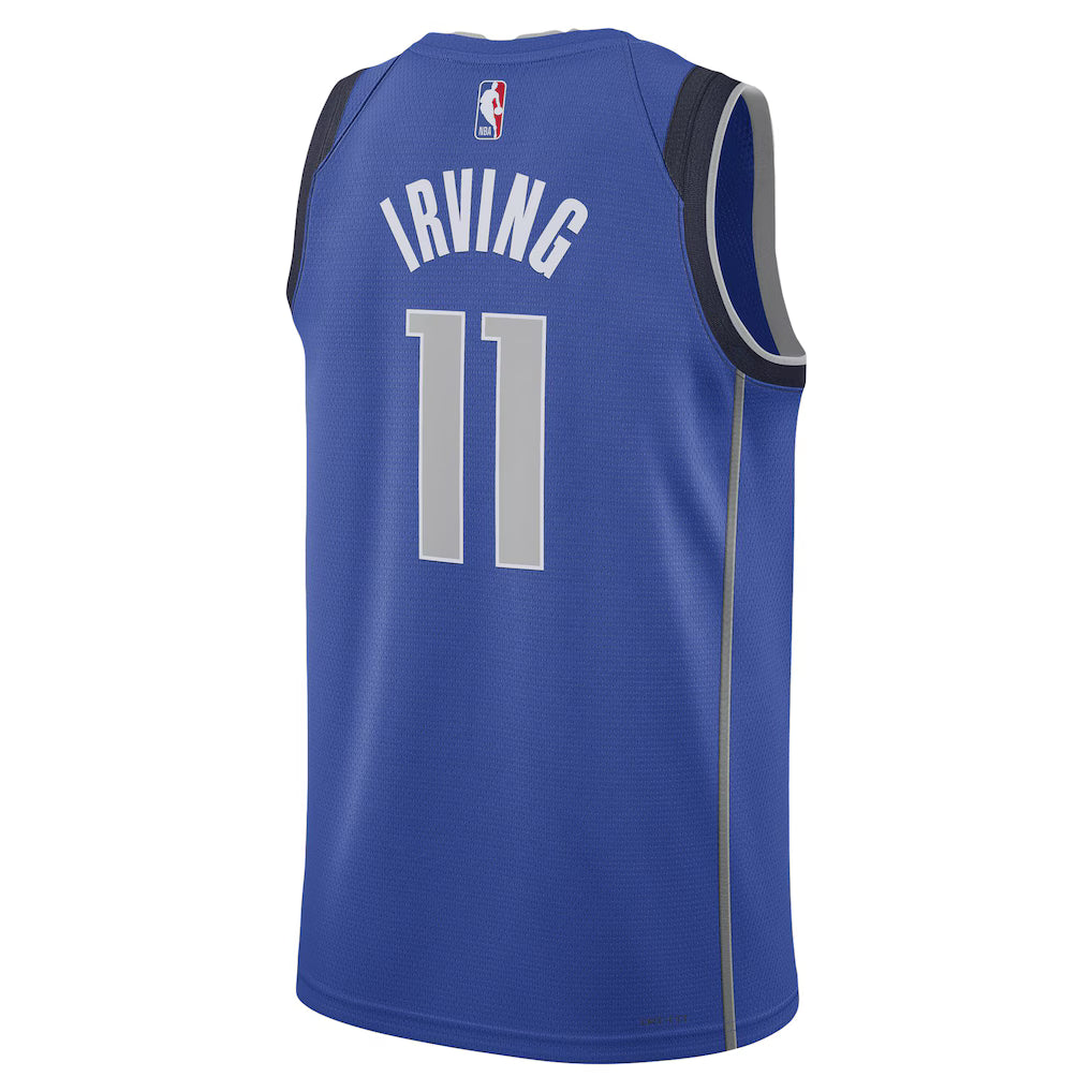 (NBA) Kyrie Irving Dallas Mavericks Unisex Swingman Jersey - Icon Edition - Blue