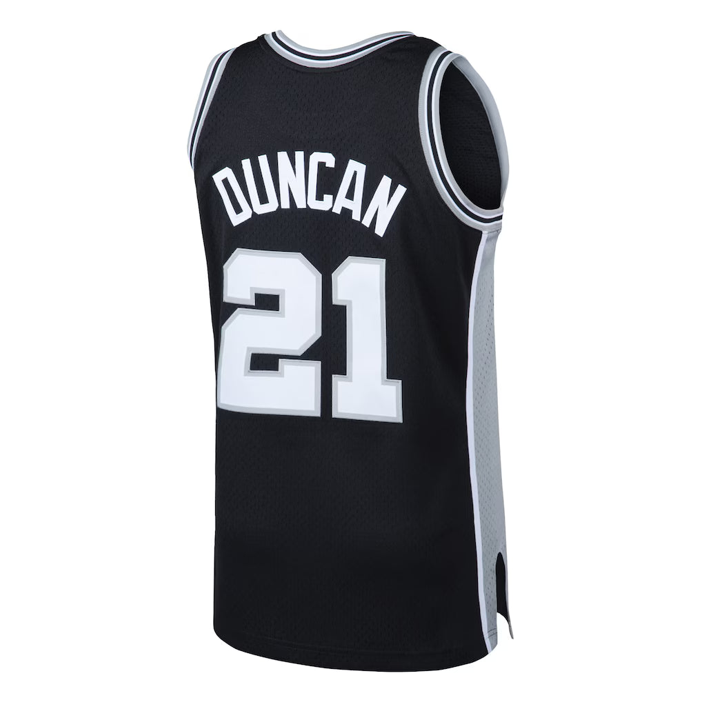 (NBA) Tim Duncan San Antonio Spurs Mitchell & Ness 1998/99 Hardwood Classics Swingman Jersey - Black