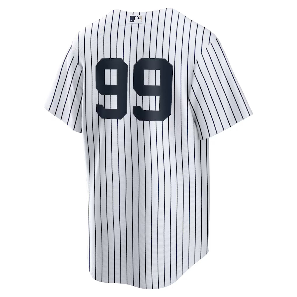 (MLB) Aaron Judge New York Yankees Home Replica Player Name Jersey - White
