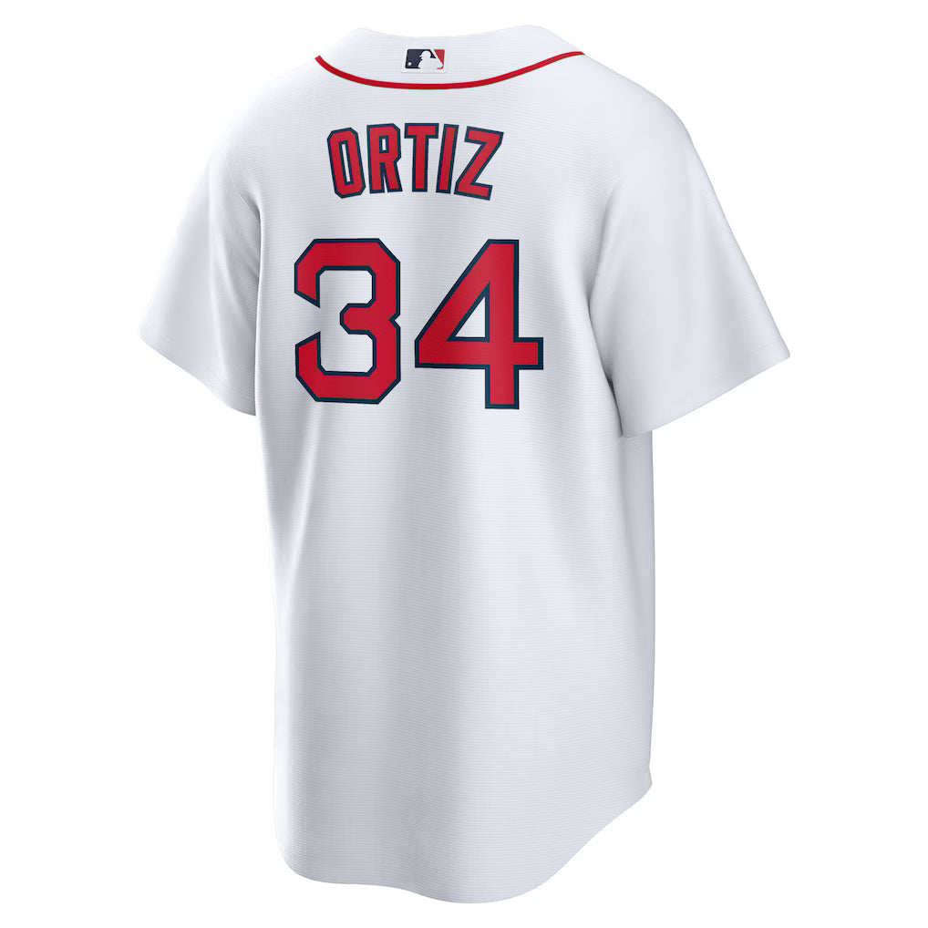 (MLB) David Ortiz Boston Red Sox Home Replica Player Jersey - White