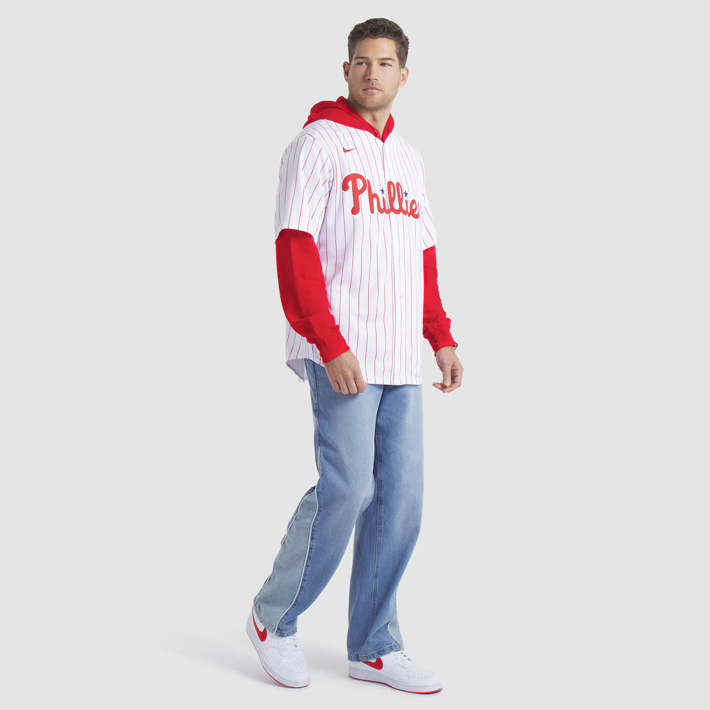 (MLB) Bryce Harper Philadelphia Phillies Home Replica Player Name Jersey - White