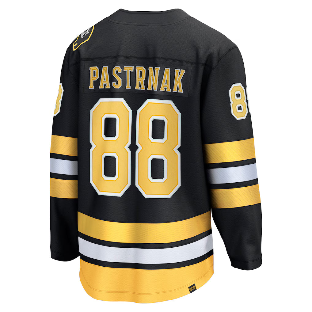 (NHL) David Pastrnak Boston Bruins Home Breakaway Player Jersey - Black