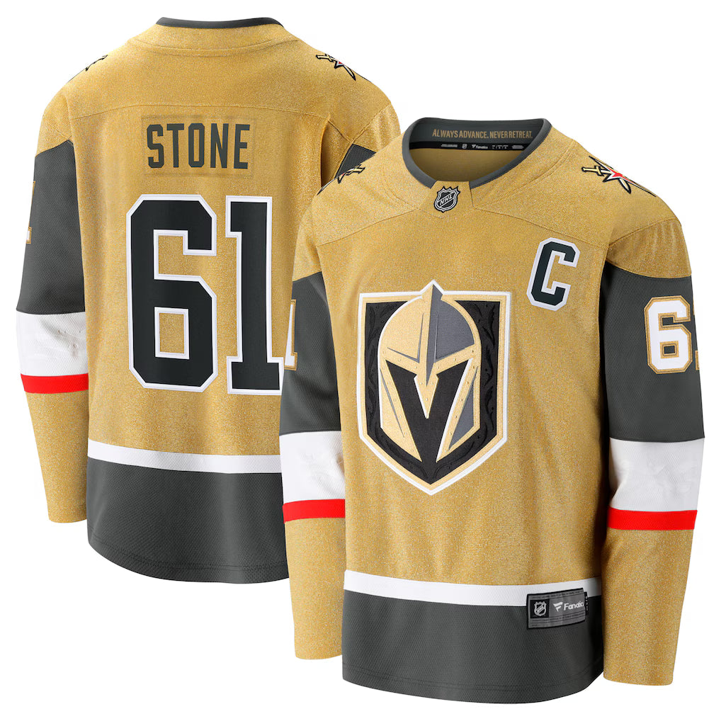 (NHL) Mark Stone Vegas Golden Knights Home Breakaway Jersey - Gold