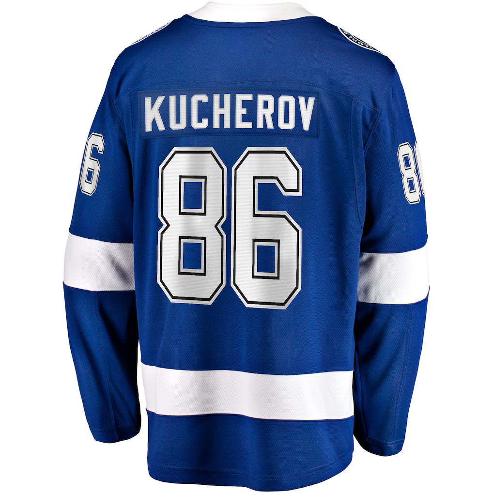 (NHL) Nikita Kucherov Tampa Bay Lightning Home Breakaway Jersey - Blue