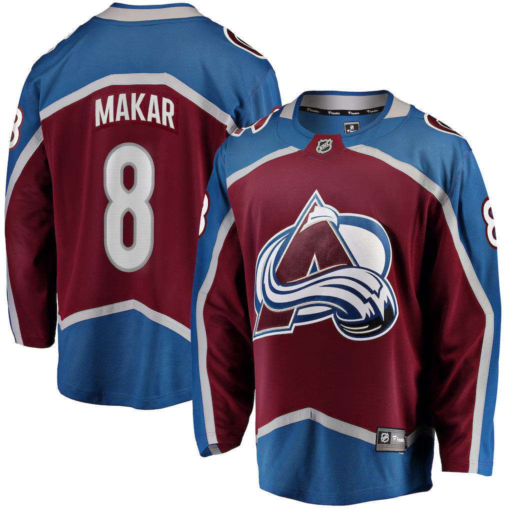 (NHL) Cale Makar Colorado Avalanche Home Breakaway Player Jersey - Maroon