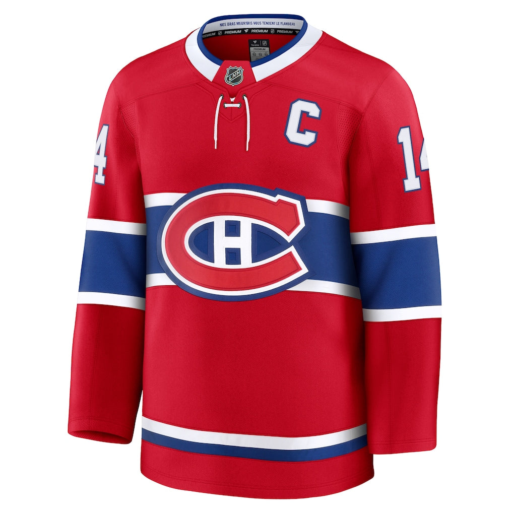 (NHL) Nick Suzuki Montreal Canadiens Home Premium Jersey - Red
