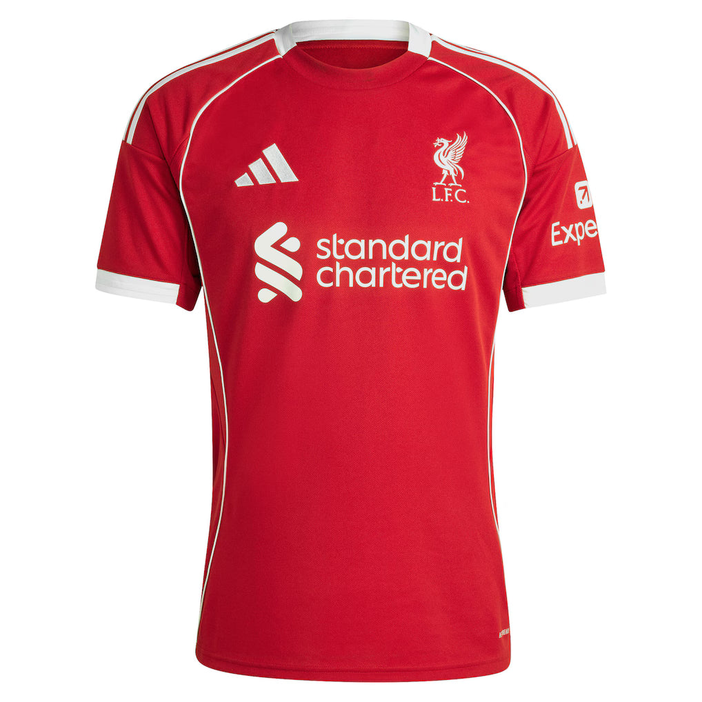 (Soccer Clubs) Liverpool 2025/26 Home Replica Jersey - Red