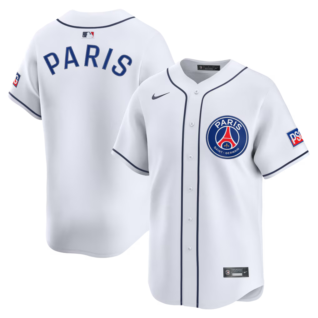 (Soccer Clubs) Paris Saint-Germain 2025 Soccer x MLB Limited Jersey - White
