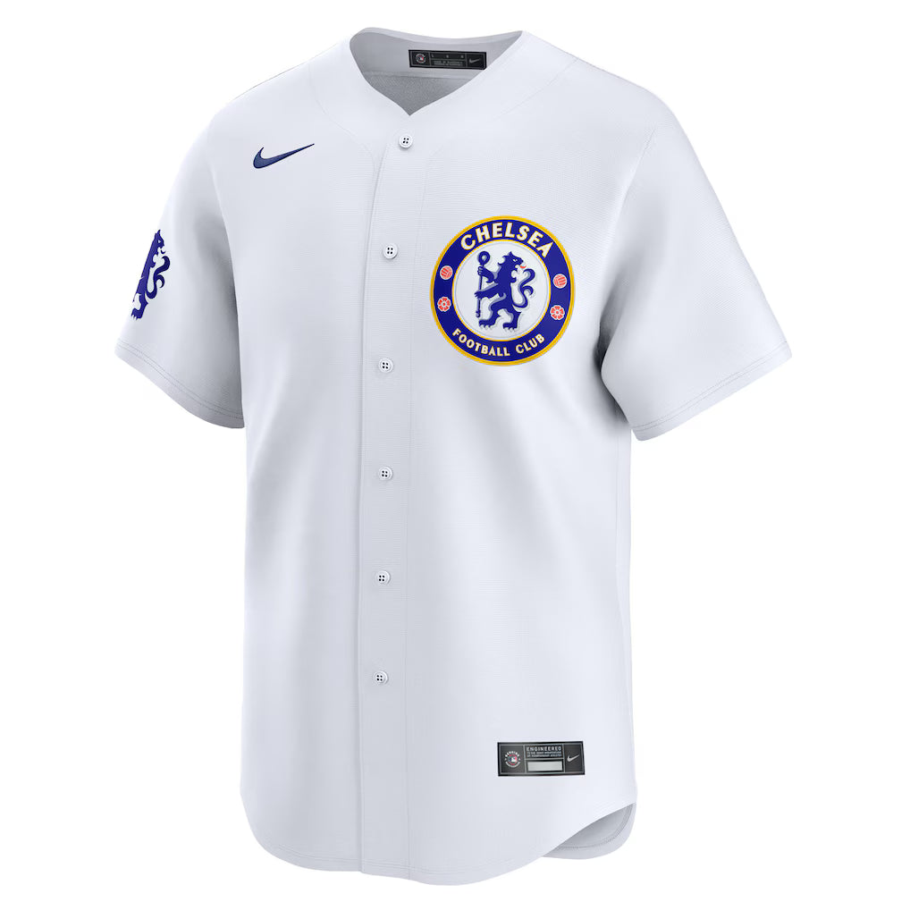 (Soccer Clubs) Chelsea 2025 Soccer x MLB Limited Jersey - White