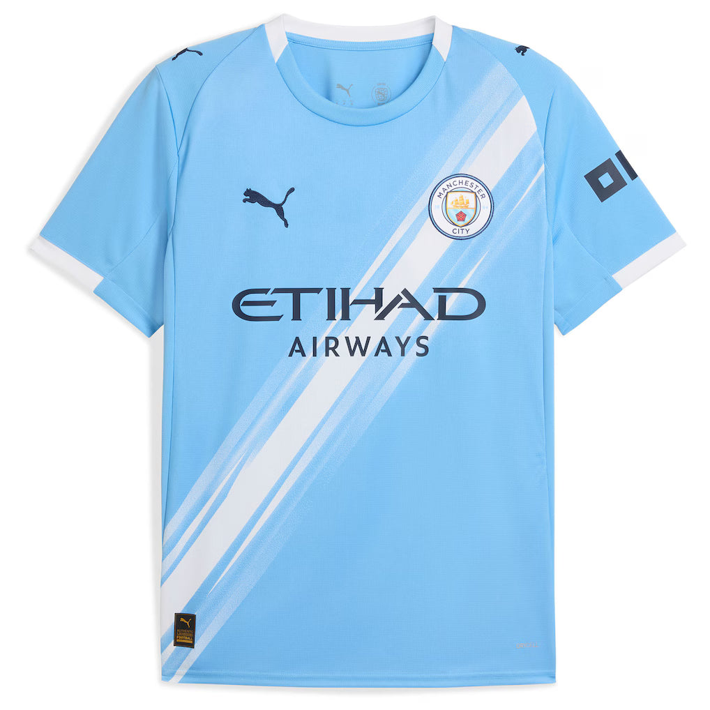 (Soccer Clubs) Manchester City 2025/26 Home Replica Jersey - Sky Blue
