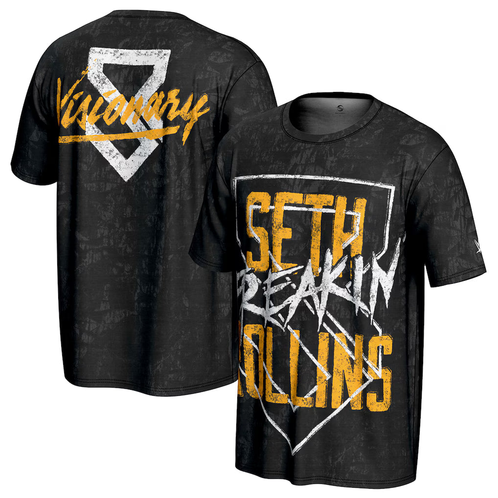 (WWE) Seth Rollins ProSphere Visionary T-Shirt - Black