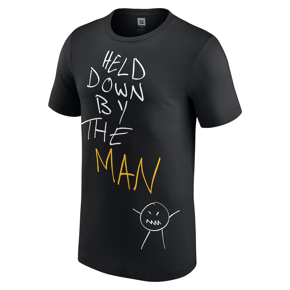 (WWE) Becky Lynch Held Down By The Man T-Shirt - Black