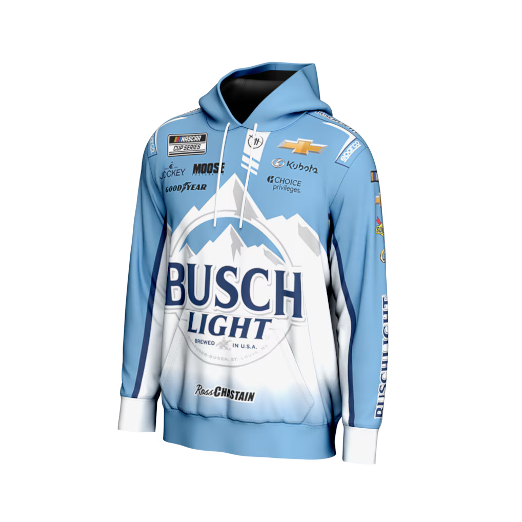 (Nascar) Ross Chastain ProSphere All Over Print Hoodie - White