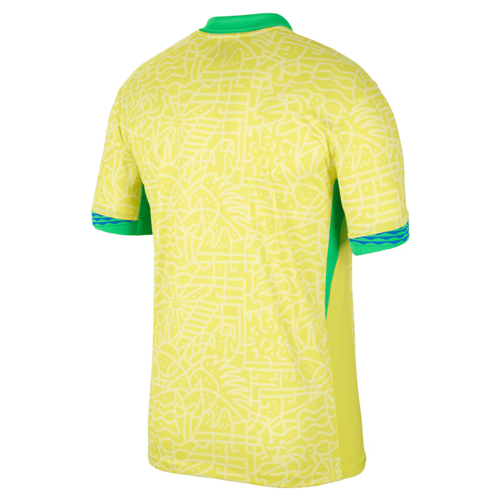 (SOCCER) Brazil National Team 2024 Home Stadium Replica Jersey – Yellow