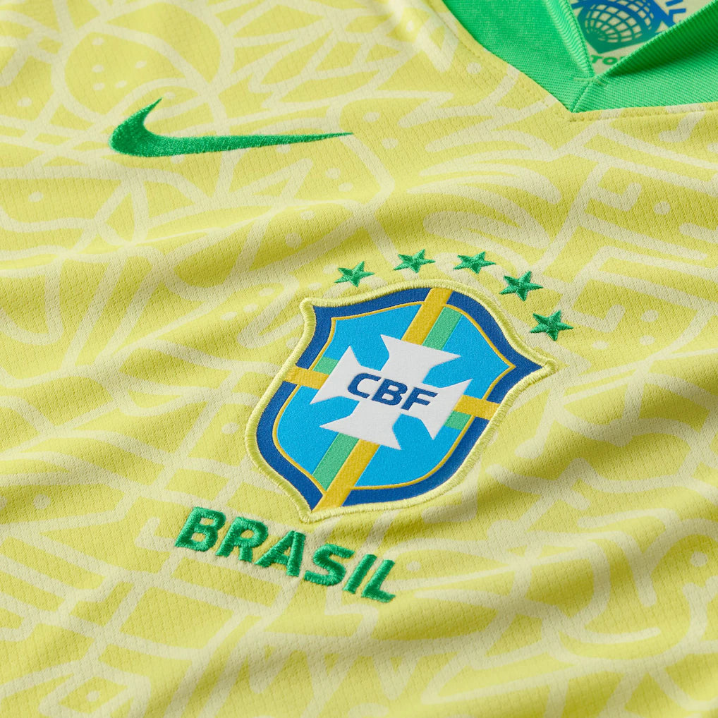 (SOCCER) Brazil National Team 2024 Home Stadium Replica Jersey – Yellow