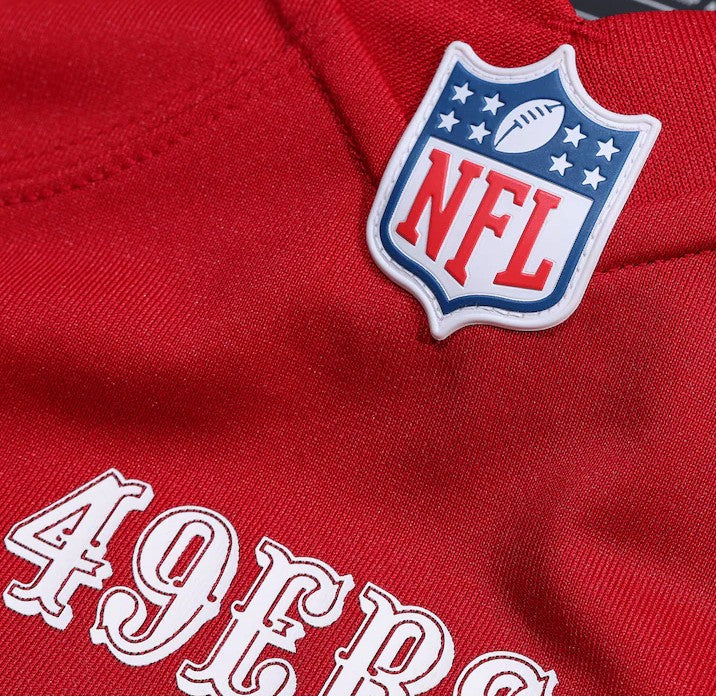 (NFL) Christian McCaffrey San Francisco 49ers Game Player Jersey - Scarlet