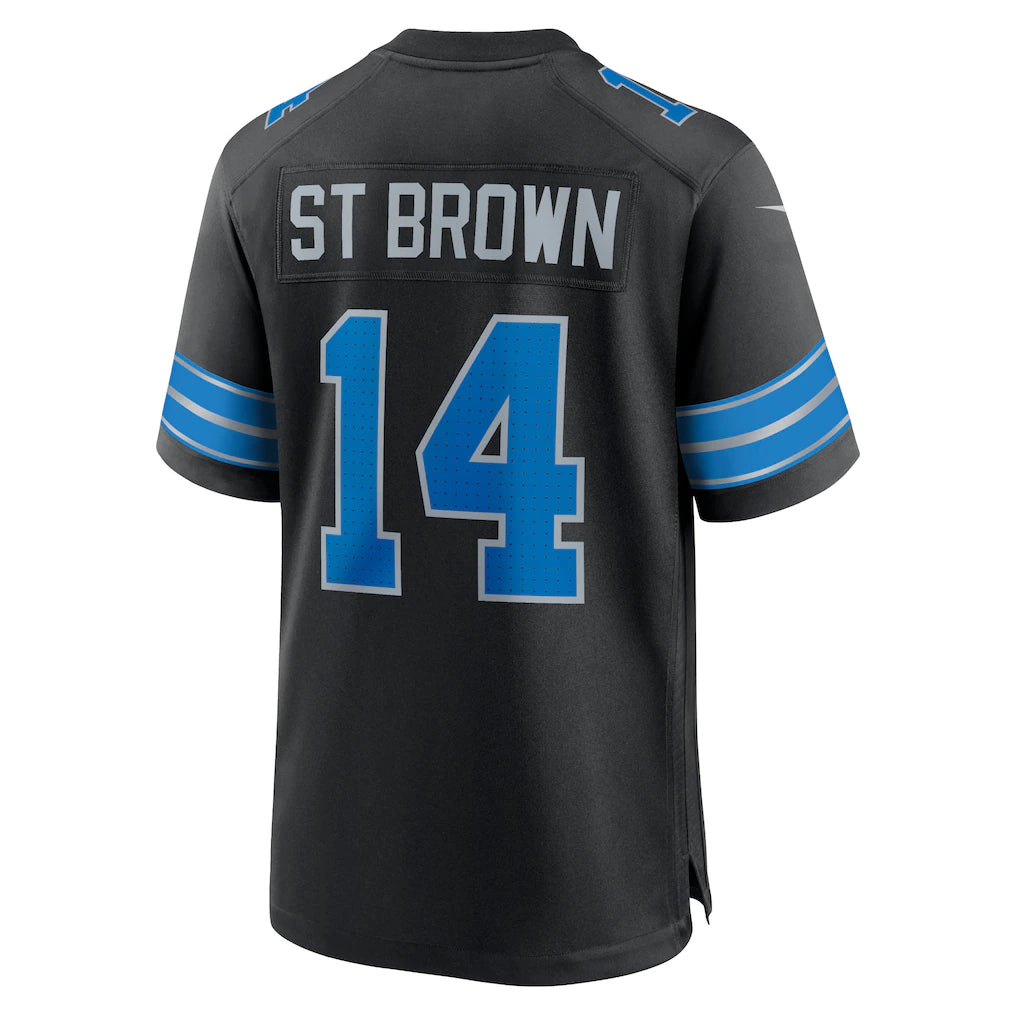 (NFL) Amon-Ra St. Brown Detroit Lions 2nd Alternate Game Jersey - Black