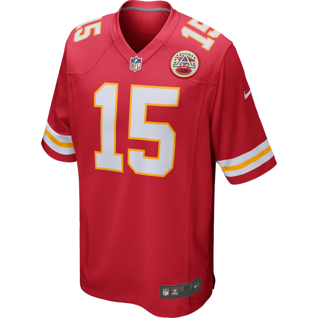 (NFL) Patrick Mahomes Kansas City Chiefs Game Jersey - Red