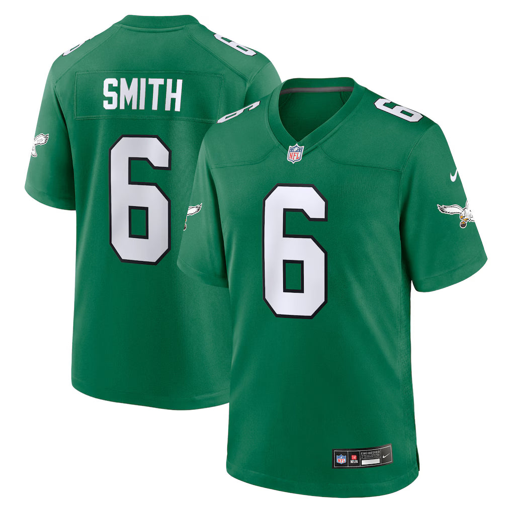 (NFL) DeVonta Smith Philadelphia Eagles Alternate Game Player Jersey - Kelly Green