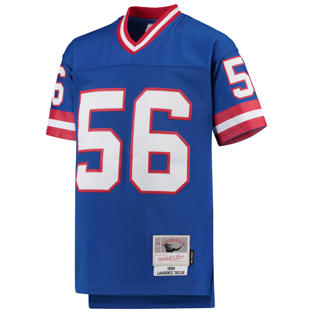 (NFL) Lawrence Taylor New York Giants Mitchell & Ness Youth 1986 Legacy Retired Player Jersey - Royal