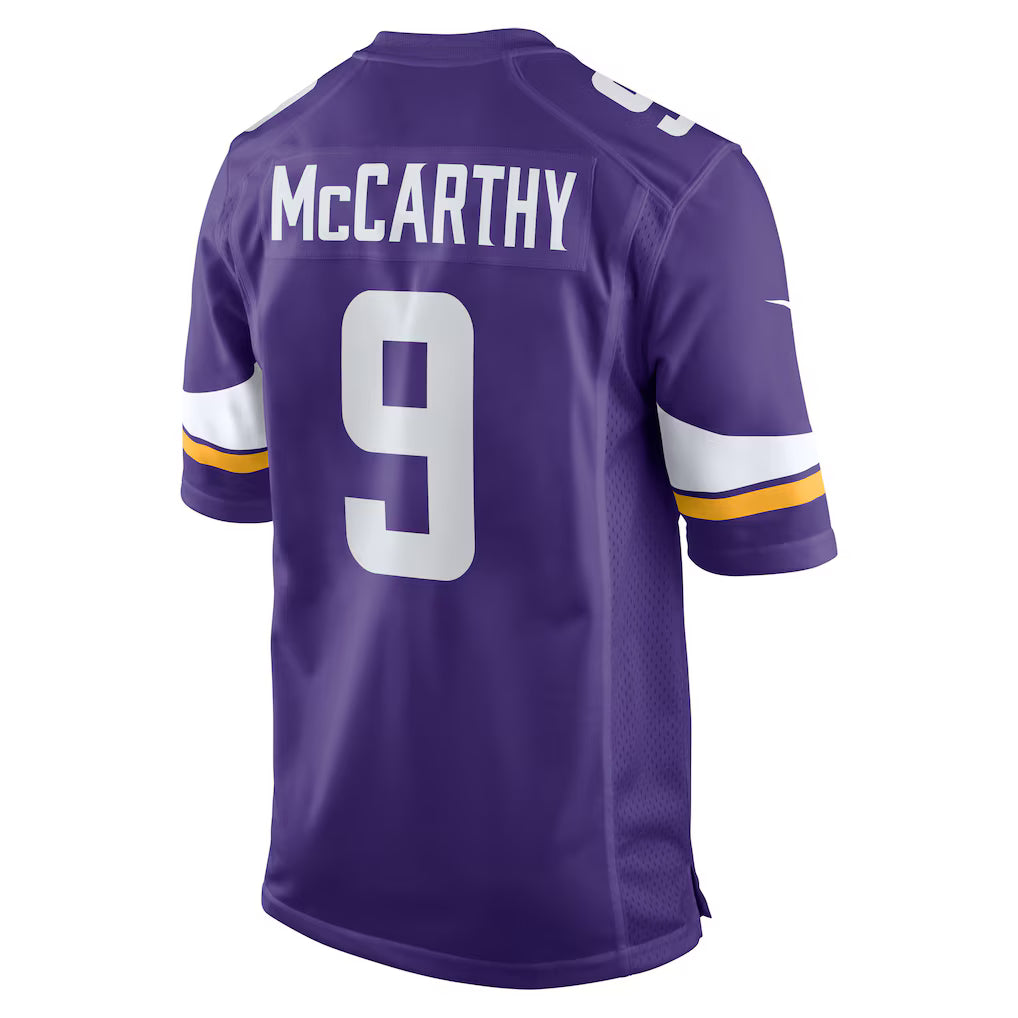 (NFL) J.J. McCarthy Minnesota Vikings Player Game Jersey - Purple