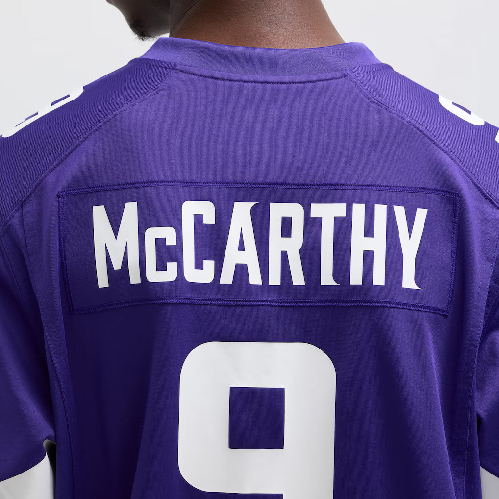 (NFL) J.J. McCarthy Minnesota Vikings Player Game Jersey - Purple