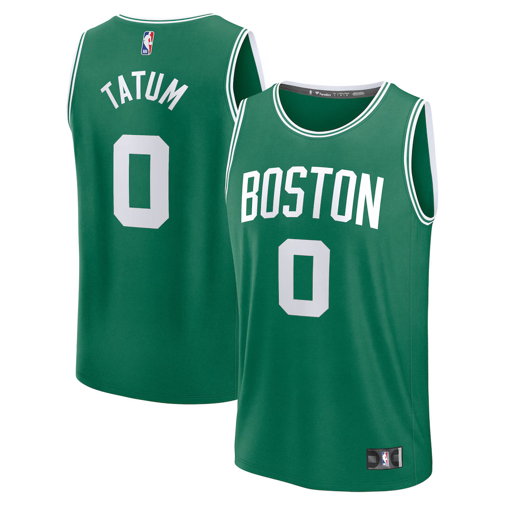 (NBA) Jayson Tatum Boston Celtics Fanatics Fast Break Replica Player Jersey - Icon Edition - Kelly Green