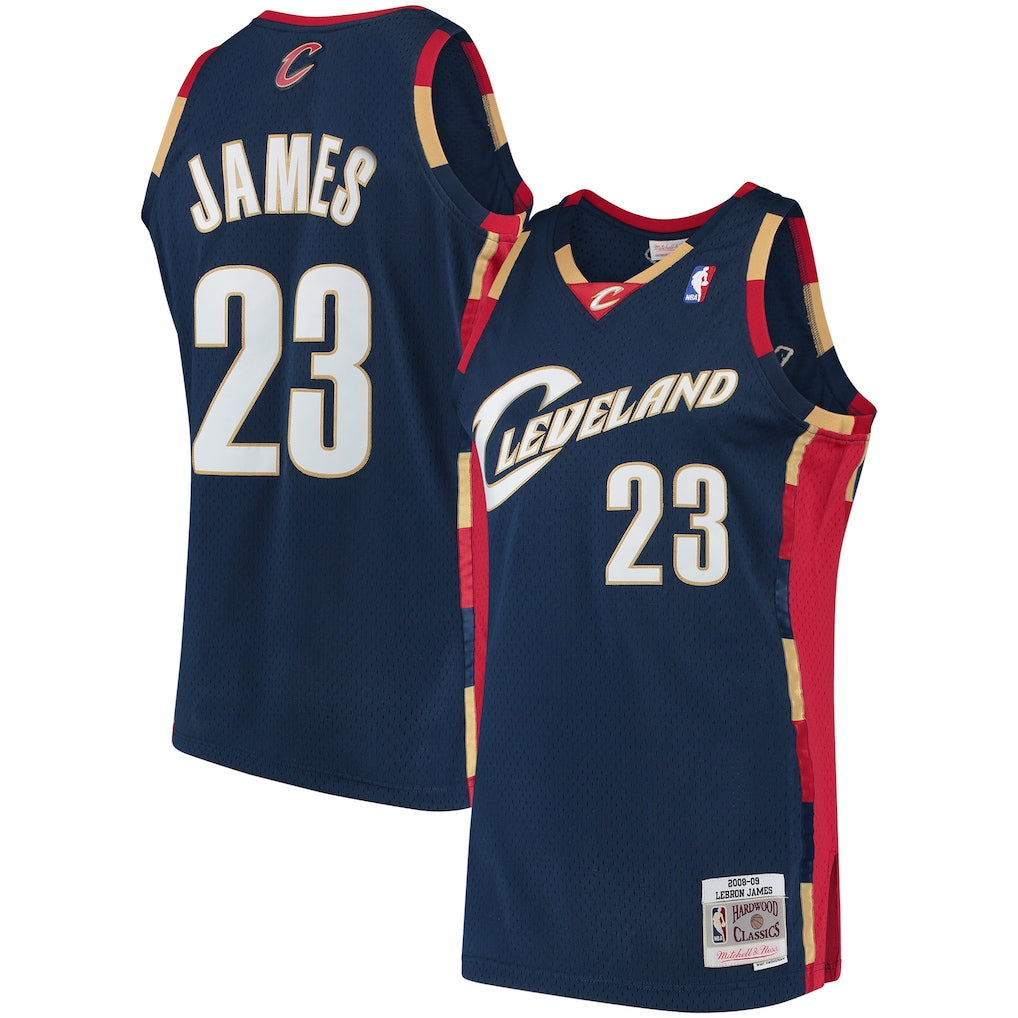 (NBA) LeBron James Cleveland Cavaliers Mitchell & Ness Hardwood Classics Swingman Jersey - Navy