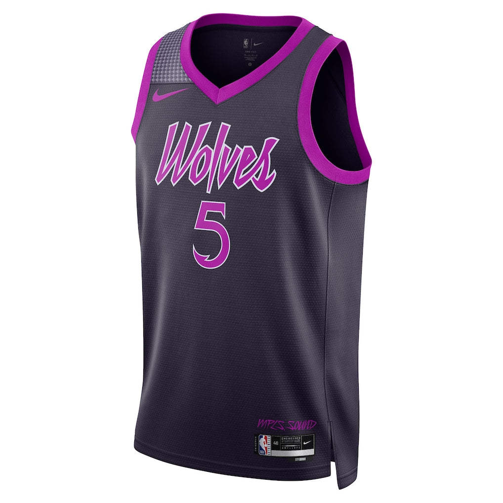 (NBA) Anthony Edwards Minnesota Timberwolves Unisex 2025/26 Swingman Jersey - Purple - City Edition