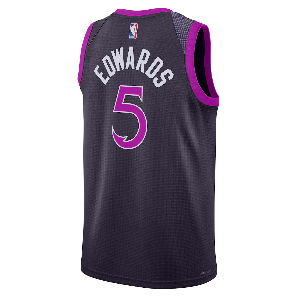 (NBA) Anthony Edwards Minnesota Timberwolves Unisex 2025/26 Swingman Jersey - Purple - City Edition