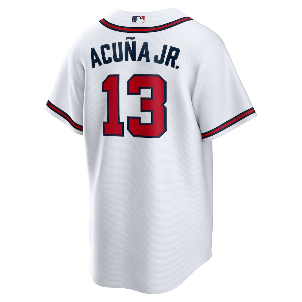 (MLB) Ronald Acuna Jr. Atlanta Braves Home Replica Player Name Jersey - White