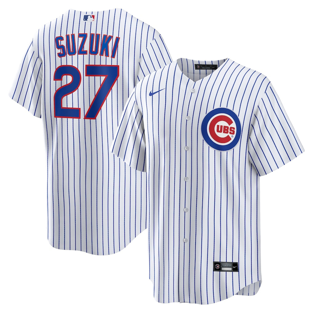 (MLB) Seiya Suzuki Chicago Cubs Home Replica Jersey - White