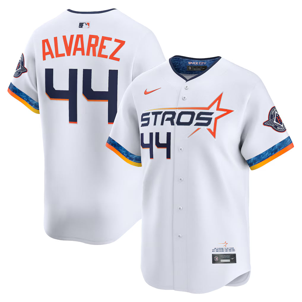 (MLB) Yordan Alvarez Houston Astros 2025 City Connect Limited Player Jersey - White