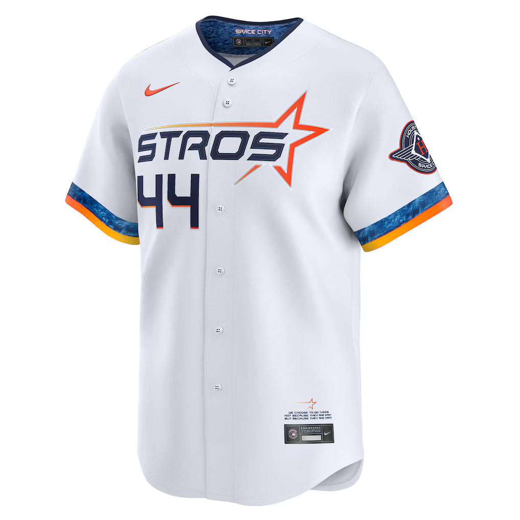 (MLB) Yordan Alvarez Houston Astros 2025 City Connect Limited Player Jersey - White