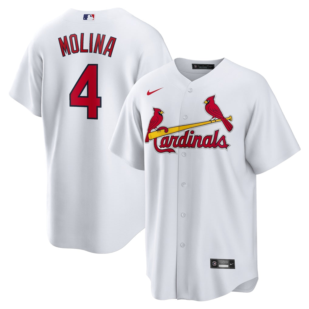 (MLB) Yadier Molina St. Louis Cardinals Home Replica Retired Player Jersey - White