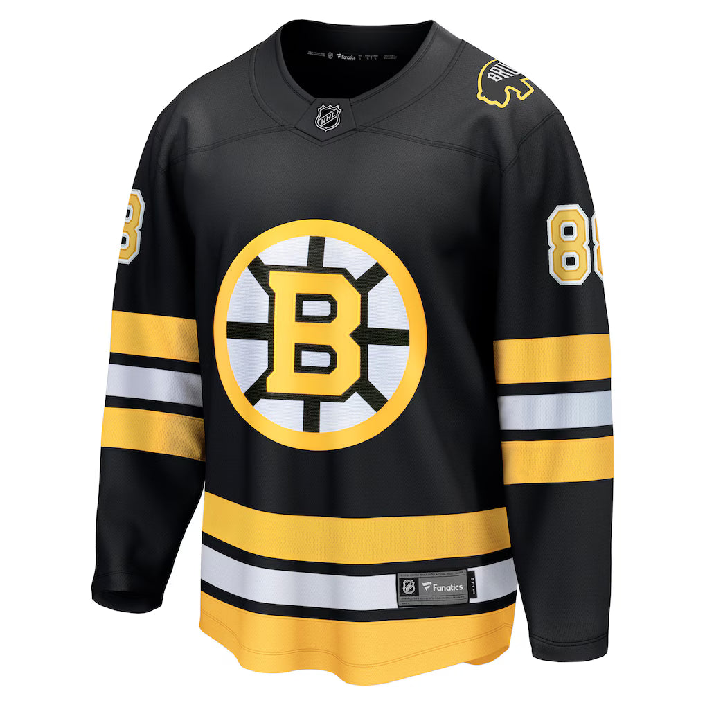 (NHL) David Pastrnak Boston Bruins Home Breakaway Player Jersey - Black