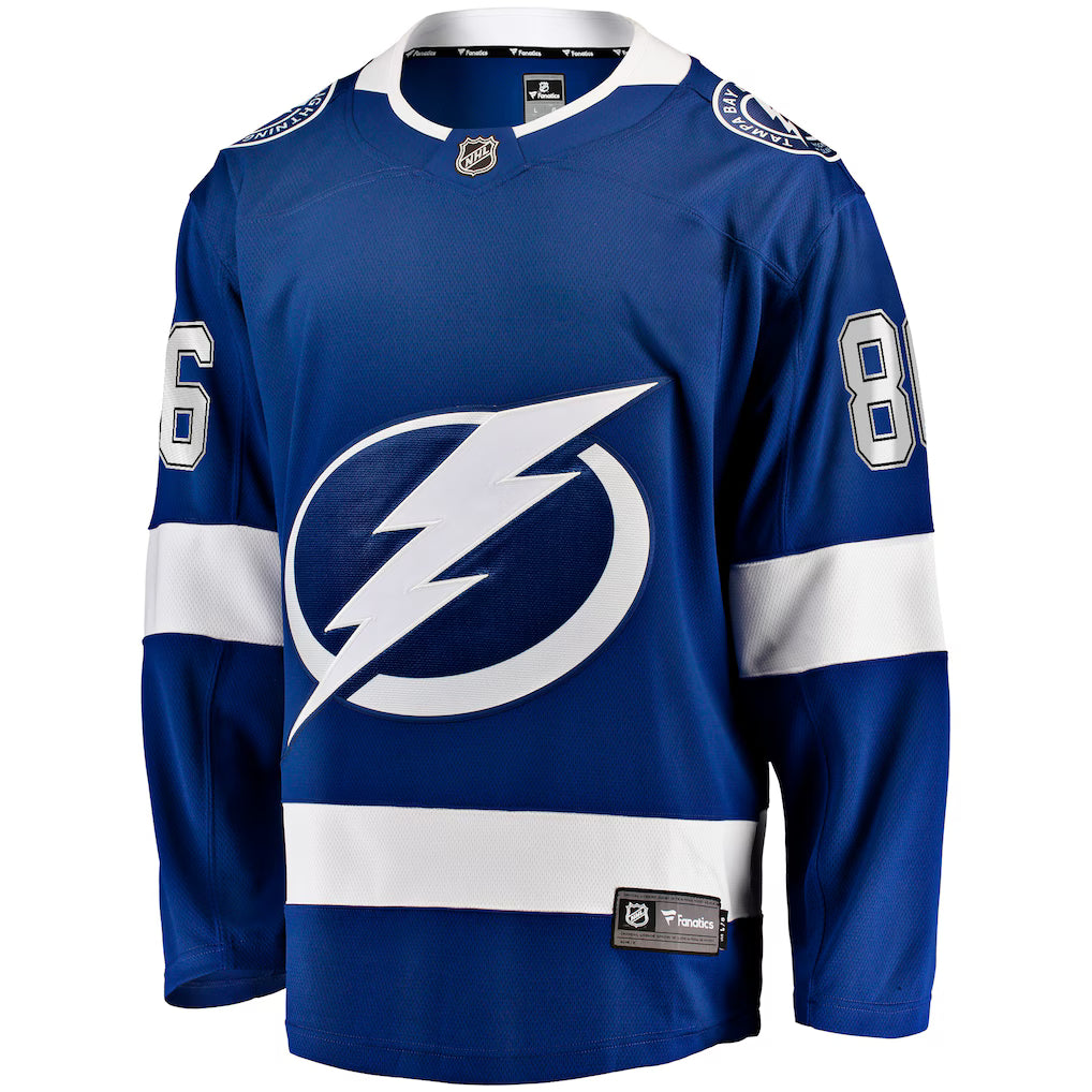 (NHL) Nikita Kucherov Tampa Bay Lightning Home Breakaway Jersey - Blue