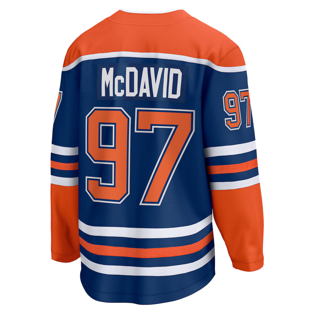 (NHL) Connor McDavid Edmonton Oilers Home Breakaway Jersey - Royal