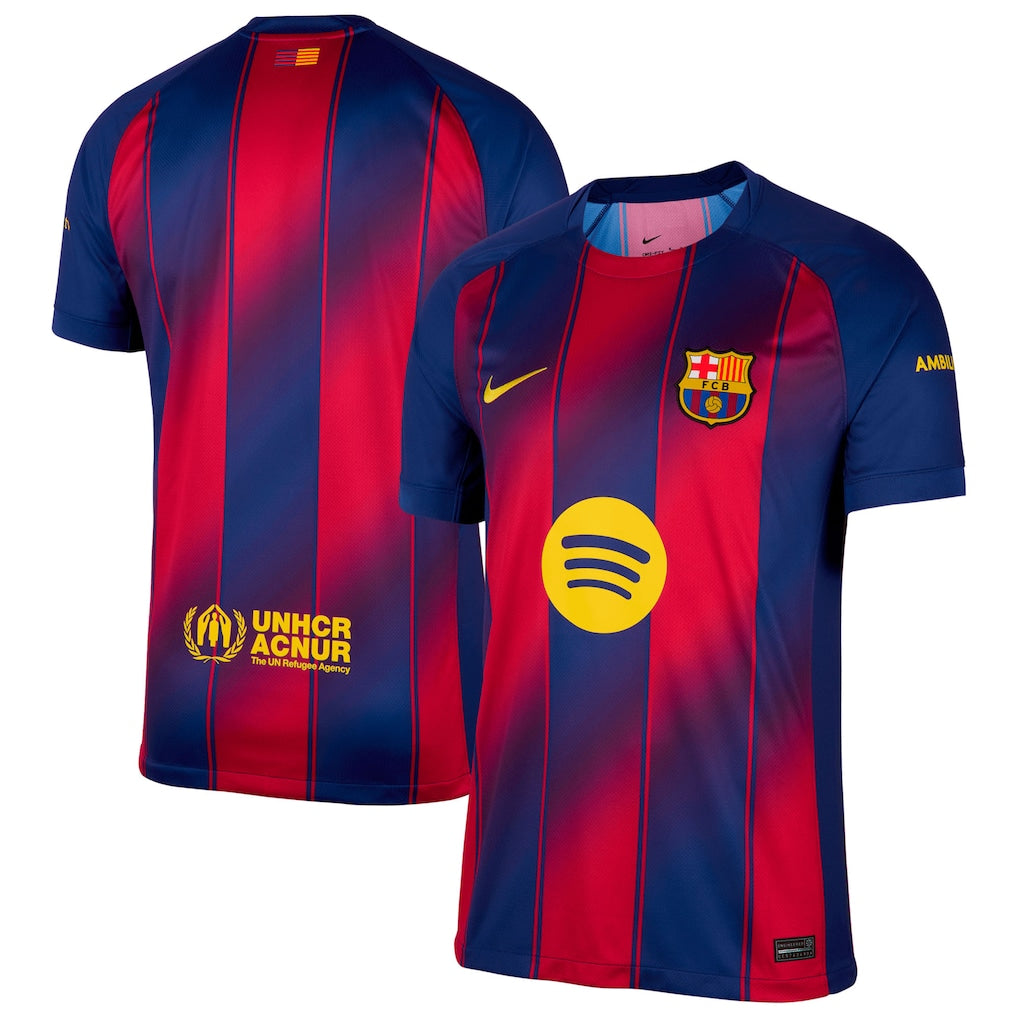 (Soccer Clubs) Barcelona 2025/26 Home Replica Jersey - Navy