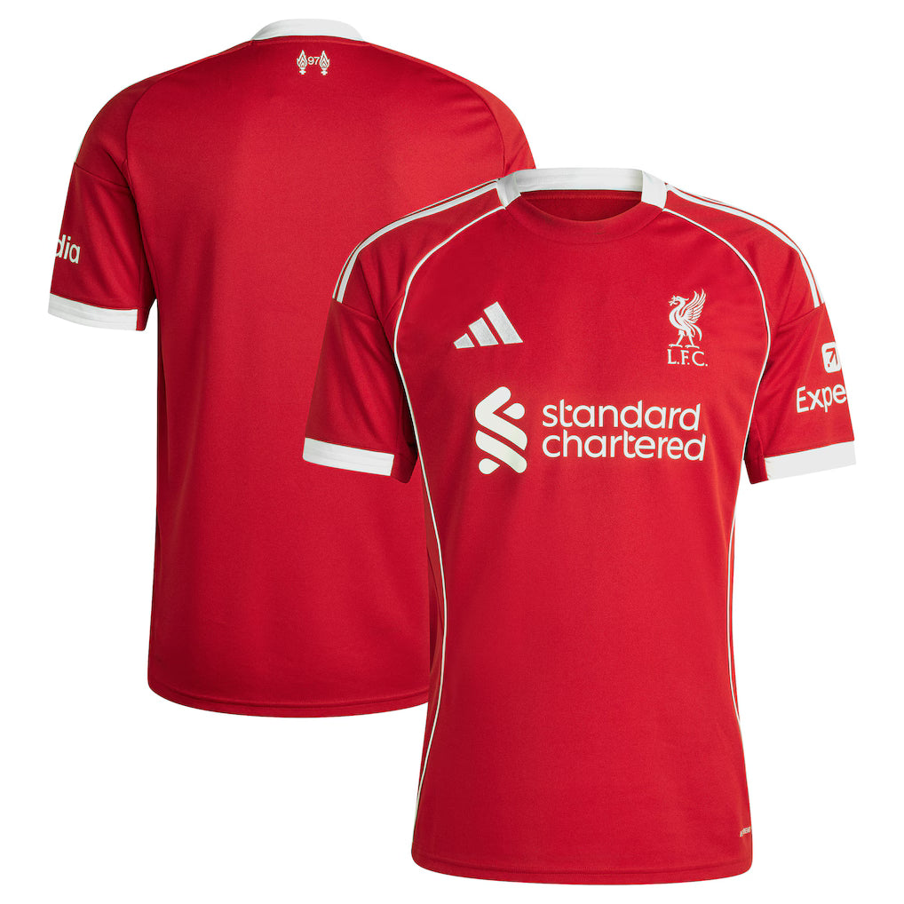 (Soccer Clubs) Liverpool 2025/26 Home Replica Jersey - Red