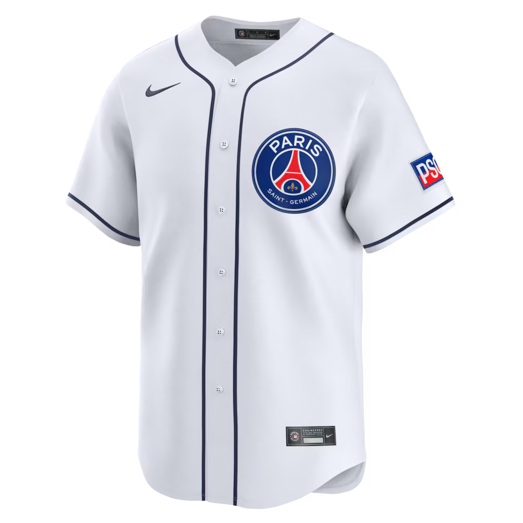 (Soccer Clubs) Paris Saint-Germain 2025 Soccer x MLB Limited Jersey - White