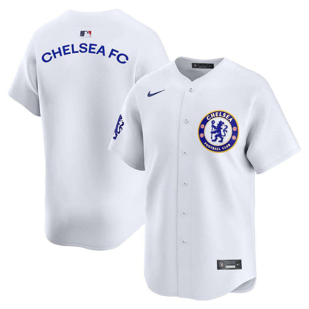 (Soccer Clubs) Chelsea 2025 Soccer x MLB Limited Jersey - White