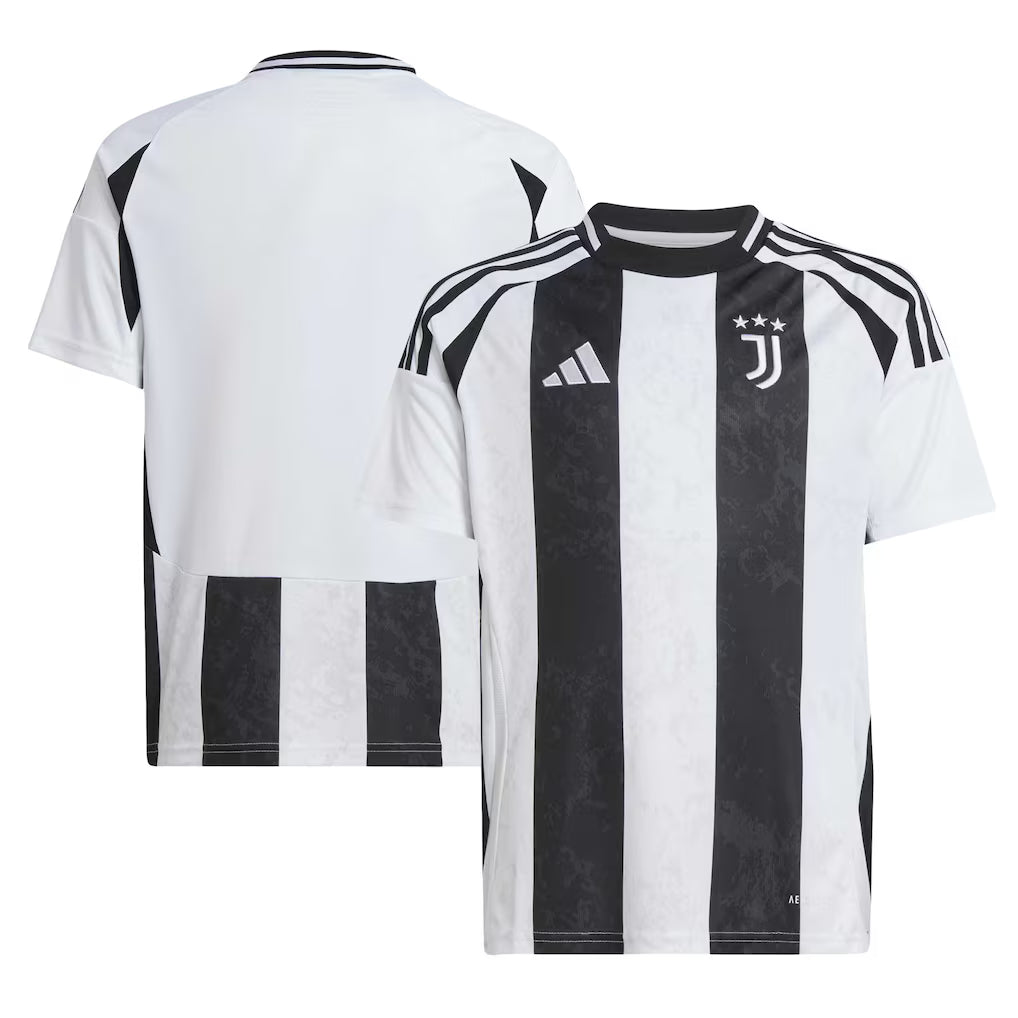 (Soccer Clubs) Juventus Youth 2024/25 Home Replica Jersey - White