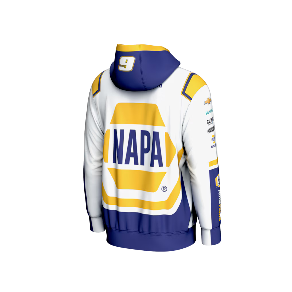 (Nascar) Chase Elliott ProSphere All Over Print Pullover Hoodie - White